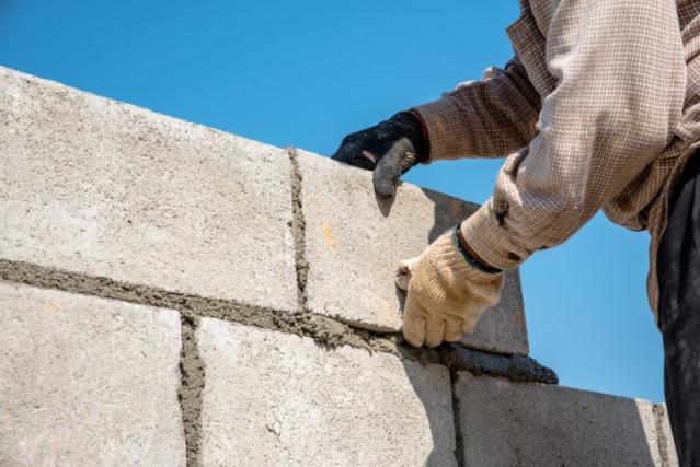 Création d'un mur en aggloméré